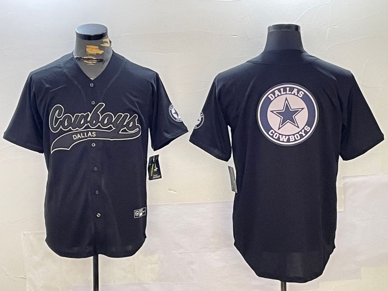 Men Dallas Cowboys Blank Black Joint Name 2024 Nike Limited NFL Jersey style 5->baltimore ravens->NFL Jersey